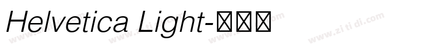 Helvetica Light字体转换